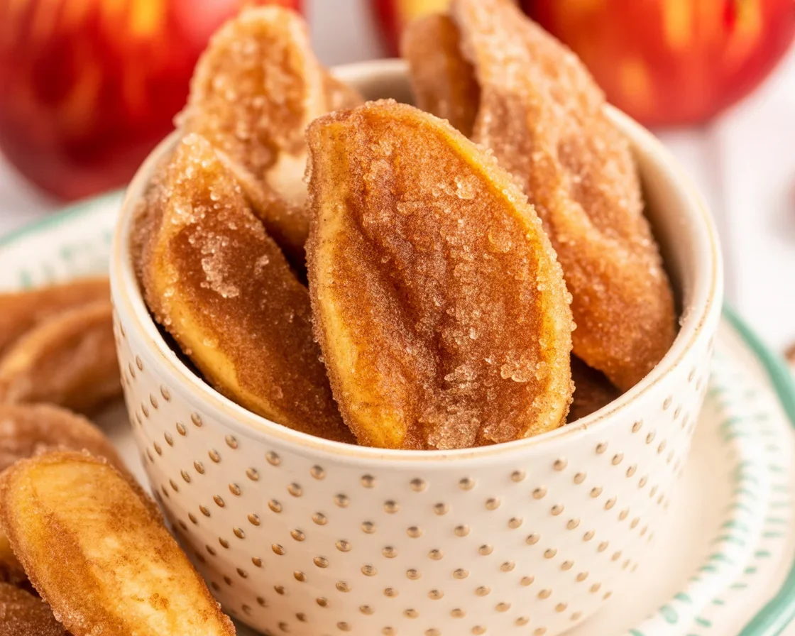 Crunchy Air Fryer Apple Fries with Sweet Cinnamon Twist